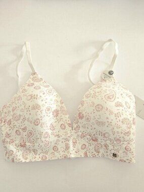 Lucky Brand Cream Floral Bra Size 36B - NWT